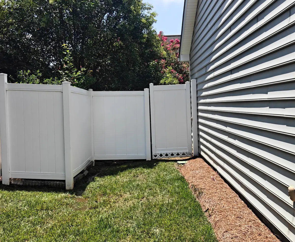 Fence washing — Concord, NC (after) by Soft Touch Softwash