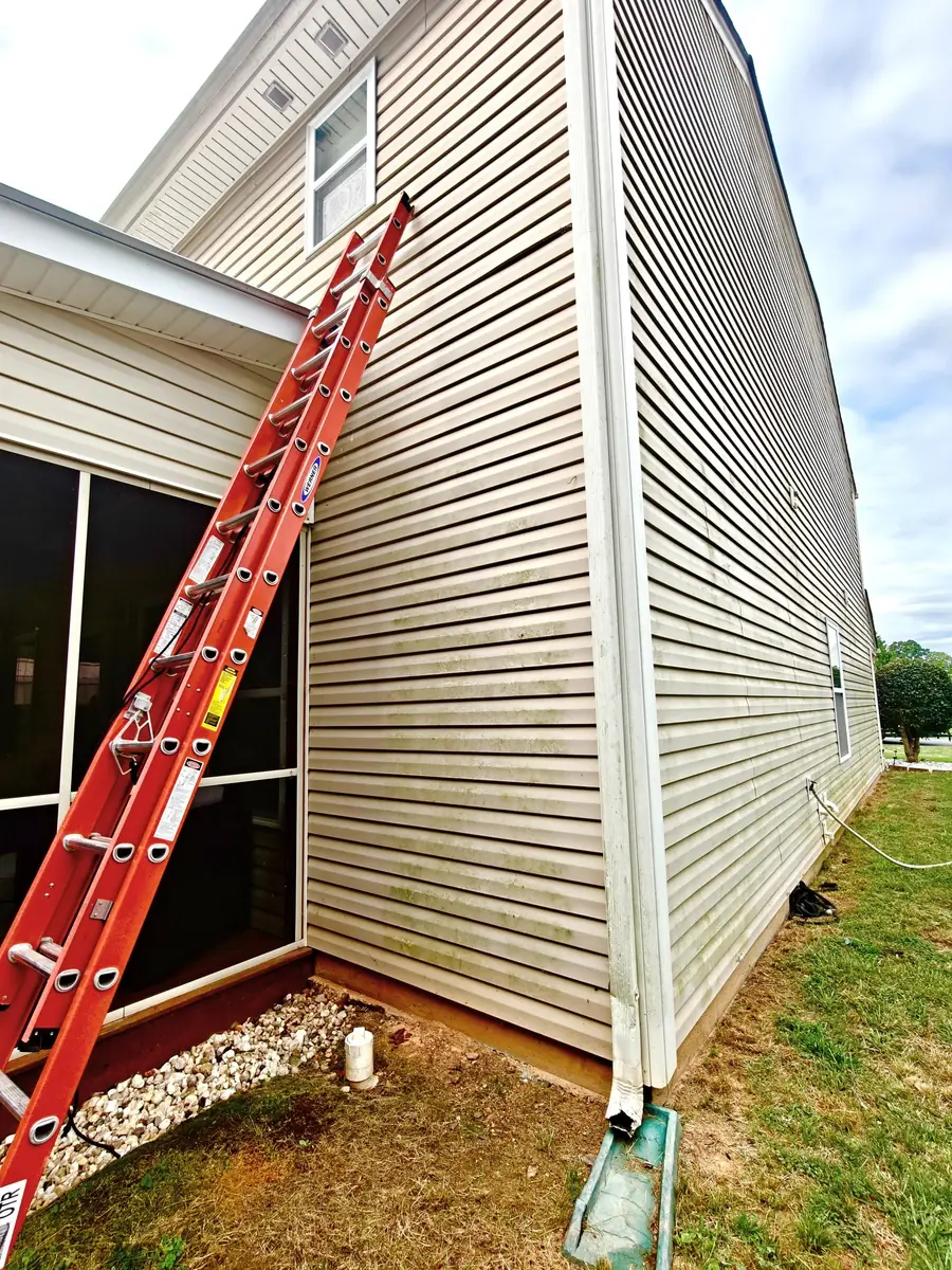 House soft wash — Albemarle, NC (before) by Soft Touch Softwash